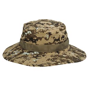 Sonnenhut mit Schnappverschluss, breiter Krempe, Mehrzweck-Camouflage-Boonie-Hut für Jagd, Tarnung und Kaffee
