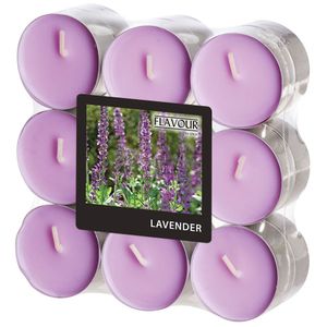 FLAVOUR by Gala Duft-Teelichter "Lavender" 18 Stück
