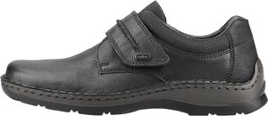 Rieker Halbschuh - Schwarz / Schwarz Leder/Synthetik Größe: 44 Normal