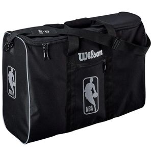 Wilson NBA Authentic 6 Ball Bag WTBA70000, Sporttasche, Unisex, Schwarz