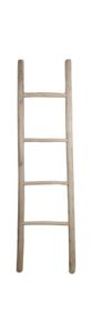 Dekorative Leiter aus Teakholz 35-45 x 150 x 5 cm