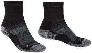 Bridgedale Hike LW Merino Perf. Ankles Socken, Schwarz/Silber, Einheitsgröße