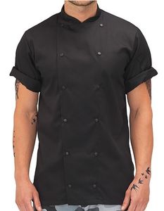 Le Chef Uni Kochjacke Executive Jacket kurzarm DE92S Schwarz Black XL