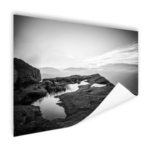 MuchoWow® Poster Naturfoto schwarz-weiß 60x40 cm - Schlafzimmerdekoration
