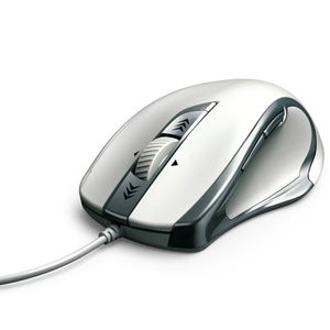Hama USB-Maus Torino, 6 Tasten, weiß
