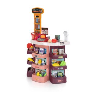 Supermarkt Spielzeug Robincool Market 51x27x78 cm mit Waage und Scanner mit Licht und Klang Zubehör Inklusive