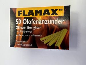 1 Päckchen 50 Stück Flamax Ölofenanzünder