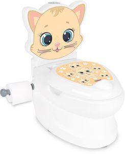 Pilsan Töpfchen Kitty 07563 Toilettenpapierhalter, Musik Licht Behälter bis 25kg weiß