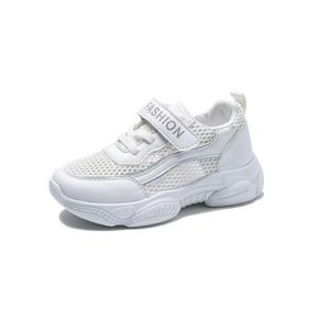 Mädchen Flache Laufschuhe Schockabsorbierende Sneaker Leichte Mesh Running Shoes School Weiß,Größe:EU 35.5-36