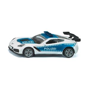 Siku 1525 Chevrolet Corvette ZR1 "Polizei" weiss/blau Maßstab ca. 1:56 Modellauto