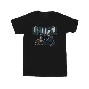 DC Comics - "DC Comics DC League Of Super-Pets Unite Pair" T-Shirt für Mädchen BI47662 (152-158) (Schwarz)