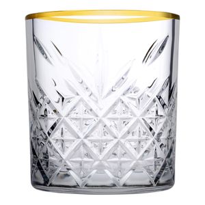 Pasabahce Timeless Golden Touch 4tlg Trinkglas Whisky Glas Tumbler 345ml 52790