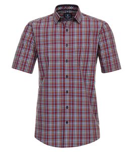 Redmond - Comfort Fit - Herren Freizeithemd Kurzarm Hemd (241060999), Größe:3XL, Farbe:Rot(50)