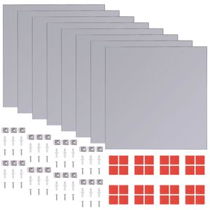 vidaXL Bezrámové zrkadlové obklady sklo 8 ks 20,5 cm
