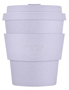 Ecoffee Cup Glittertind PLA - Becher to Go 240 ml - Lila Silikon