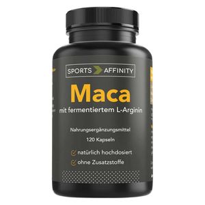 Premium Maca-Extrakt + Aminosäure L-Arginin - 120 Kapseln