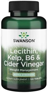 Lecithin, Kelp, B6 und Apfelessig 120 Tabletten Swanson Health Products
