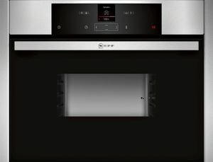 NEFF C15DR00N0 Einbau-Dampfgarer N70 / 45,5 x 59,6 x 54,8 cm (H x B x T) / 38l / Edelstahl / Dampfgarfunktion / Garfunktion / Auftaufunktion / 20 Automatikprogramme