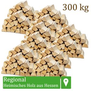 Brennholz Kaminholz Holz 300 kg Für Ofen und Kamin Kaminofen Feuerschale Grill Buche Feuerholz Buchenholz Holzscheite Wood 25 cm Flameup