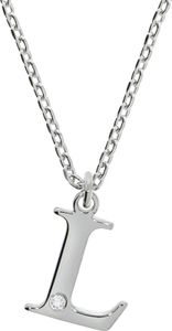 Diamonds by Ellen K. Halskette Silber 925 mit 1x Diamant 0,008ct. Buchstabe L