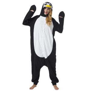 Jumpsuit, Onesie für Erwachsene Pinguin schwarz/weiß XL (175-185cm)