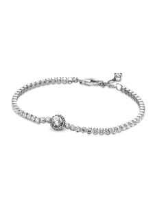 Pandora Timeless Armband 599416C01 Sparkling Halo Tennis Bracelet Silber 925 Klare Zirkonia 18