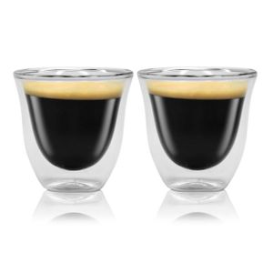 DeLonghi Espresso 2er Doppelwandiges Thermoglas