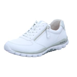 Gabor Comfort Sneaker Low - Weiß Glattleder Größe: 42 Normal