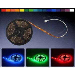 SMD LED Leiste Stripe 5 Meter RGB Streifen mit Farbwechsel, IR-Fernbedienung, Eaxus