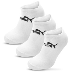 PUMA 3 Paar Socken Sneaker Baumwolle Freizeitsocken Unisex Weiß 35-38