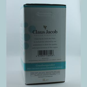 Weißwein Pfalz Grauburgunder Claus Jacob Edition Sommelier Bag in Box trocken (3x5,0L)