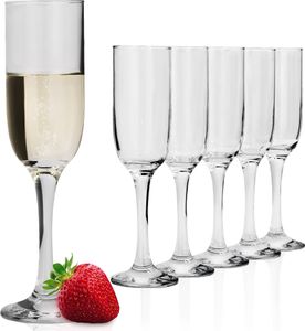 KOTARBAU® 6er Set Sektgläser Glas 215 ml Sektkelche Champagnergläser Prosecco-Gläser Sektgläser spülmaschinenfest Sektglas Set Proseccogläser Set Gläser Sekt Wein Sektgläser Glas