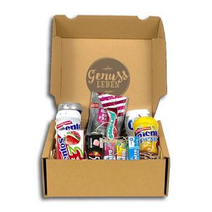 Genussleben Box mit 500g Kaugummi-Mix  Mentos, Wrigley's und weitere Sorten im Mix