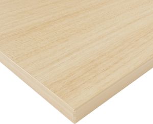 Bisley Tischplatte 140x80 cm in Kendal Eiche, Schreibtischplatte aus Holz, Holzplatte, Spanplatte kratzfest beschichtet mit ABS-Kante für DIY