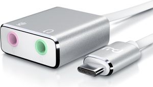 Primewire externá zvuková karta USB C, USB typ C na jack 3,5 mm, adaptér pre slúchadlá, audio adaptér na USB, DAC, kompatibilný so Samsung, Huawei UVM.