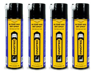 4 Stück Innotec Hi-Temp Wax Spray Unterboden und Hohlraumschutz Fettspray Transparent - Next Level Konservierung für Automotive & Industrie