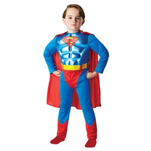 Superman - Kostüm - Kinder BN4957 (L) (Blau/Rot)