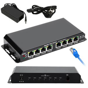 Extralink Netzwerk PoE Switch 7 PoE-Ports 1x Uplink RJ45 60W Desktop