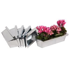UNUS® Blumenkasten 6x Balkonkasten Einsatz Europalette Pflanzkasten Set Zink