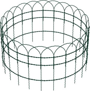 Wiltec Gartenzaun 0,4 x 10 m grün, Maschendrahtzaun Stahl PVC-beschichtet, Drahtzaun 9 x 15 cm Maschen, Zaun für Garten, Maschenzaun einfache Montage