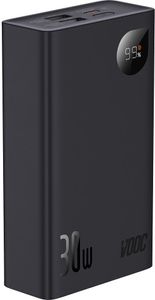 Baseus Adaman2 Powerbank mit Digitalanzeige 20000mAh 30W 2 x USB / 1x USB Type C Power Delivery Quick Charge SCP, Oppo Super VOOC schwarz (PPAD050101)