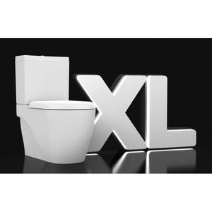 GRANDE XL 3 Kombi-WC, Abgang senkrecht/waagerecht, weiß