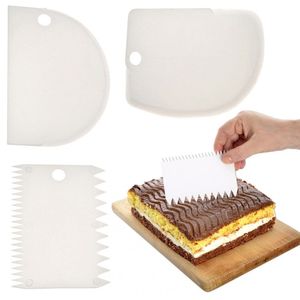 Cremeschaber Teigschaber Teigkarte Kuchenheber Küchenspachtel 3 Stück