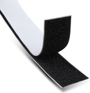 Klettband Selbstklebend 20mm breit Meterware Extra Stark Klettverschluss Klebepad