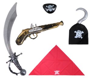 Piraten Set 5-teilig Piratenkostüm Accessoires