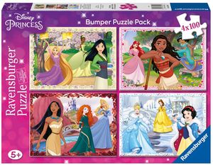 Ravensburger 05229, Disney Princess, 4, 100 Teile, Puzzles für Kinder, Empfohlenes Alter 5+, Qualitätspuzzle, bunt