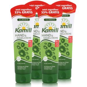 Kamill Hand & Nagelcreme Classic 133 ml - mit natürlicher Kamille (4er Pack)