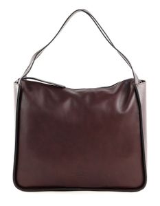 Marc O'Polo Leder Tila Shopper Dark Walnut dunkelbraun