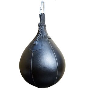 Birnenförmiger Box-Speedball, Kunstleder Speedball & hängender Drehbarer Punchingball, Birnen-Training Speedball für Fitnessstudio, Kampf Sport Training, Schwarz