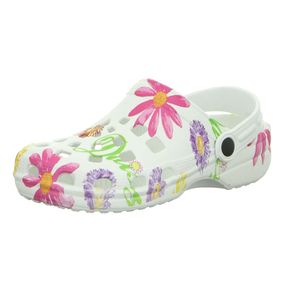 Sneakers Damen-Badeschuh Weiß mit Blumen, Farbe:weiß, EU Größe:40